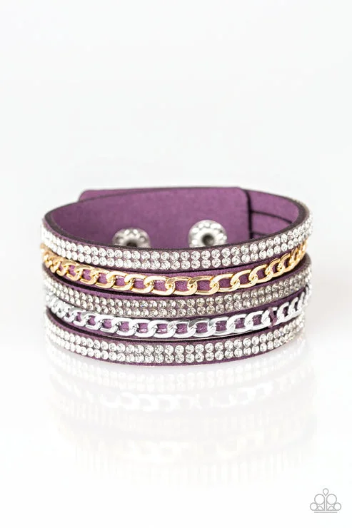 women charm bracelets -Fashion Fiend Purple Urban Bracelet