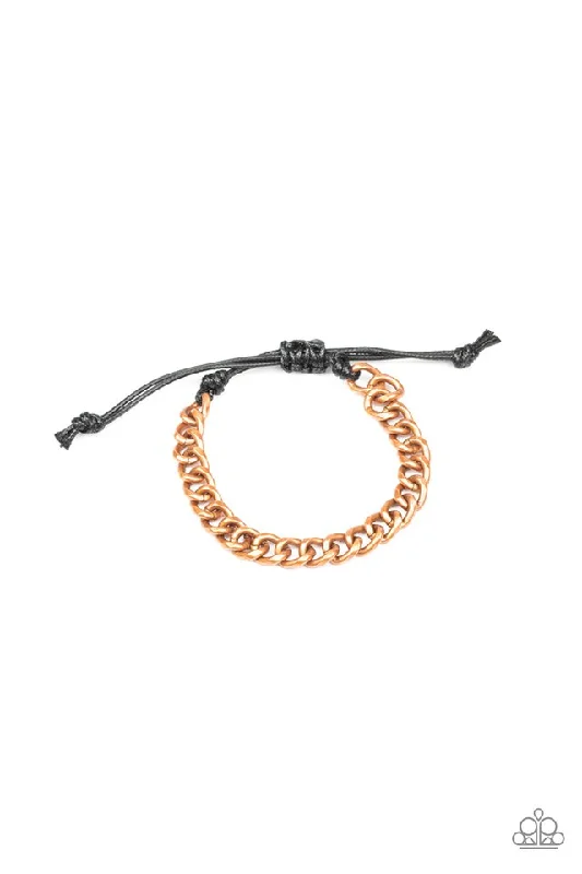 women heart-shaped bracelets -Blitz Copper Urban Bracelet