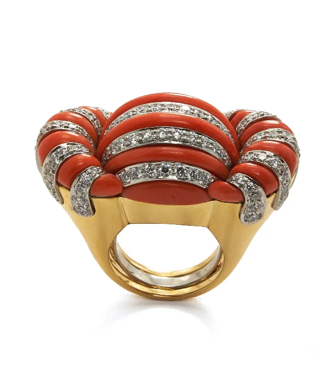 women gold-plated rings -Couture Ring