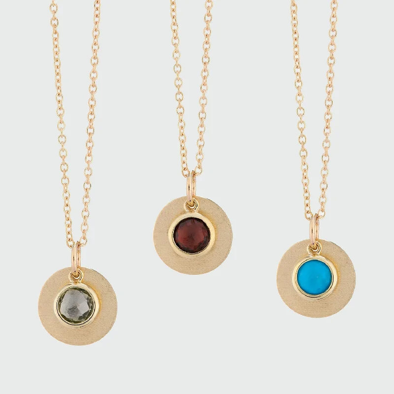 women double chain necklaces -Bali 9ct Gold Birthstone Necklace