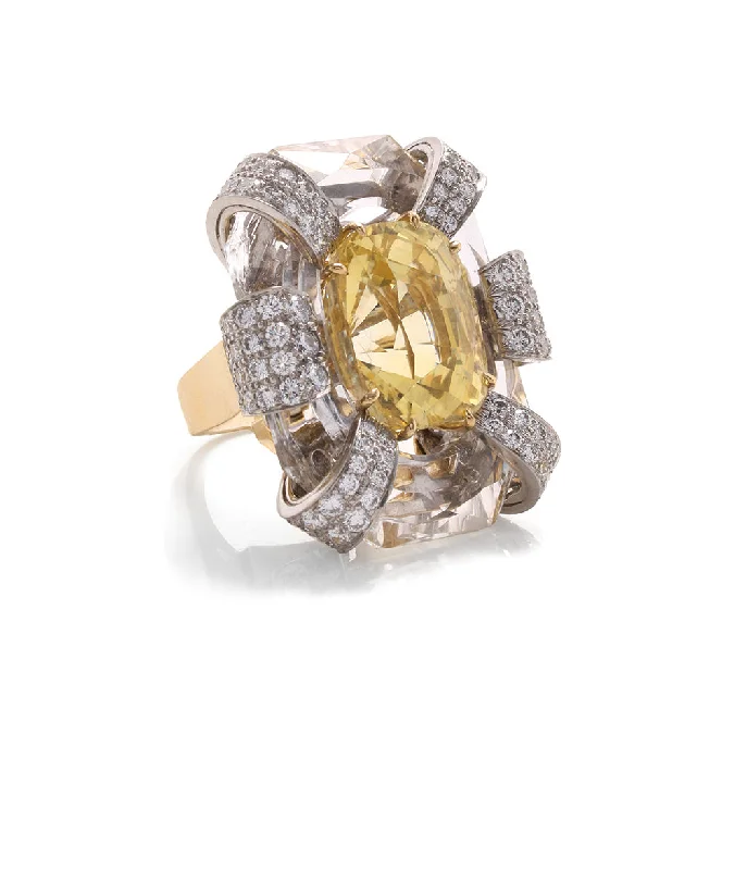 women men’s rings -Crystal Cascade Ring