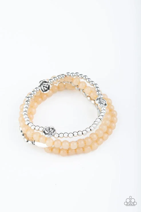 women crystal bangles -Blooming Buttercups Brown Bracelet