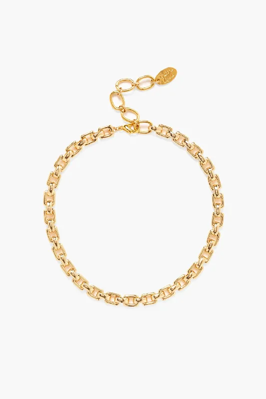 women fashion necklaces -Ellis Chain Link Necklace Gold