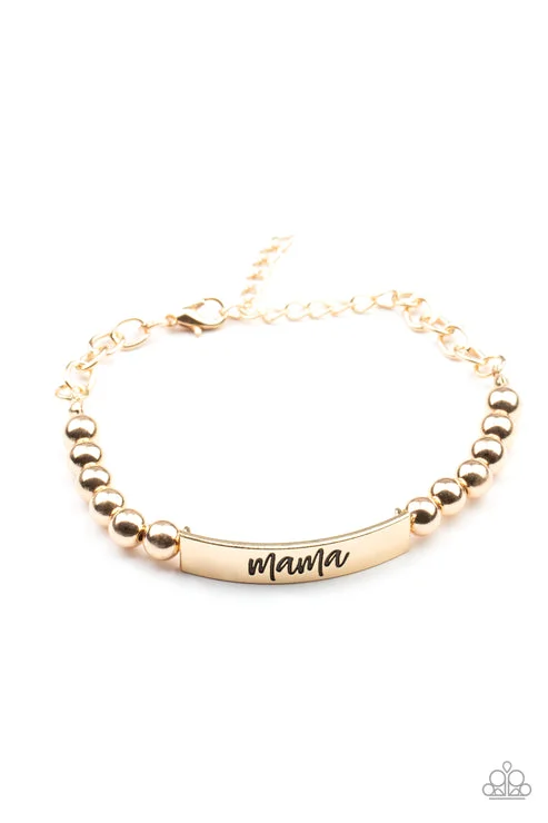 women luxury bangles -Mom Squad Gold Bracelet